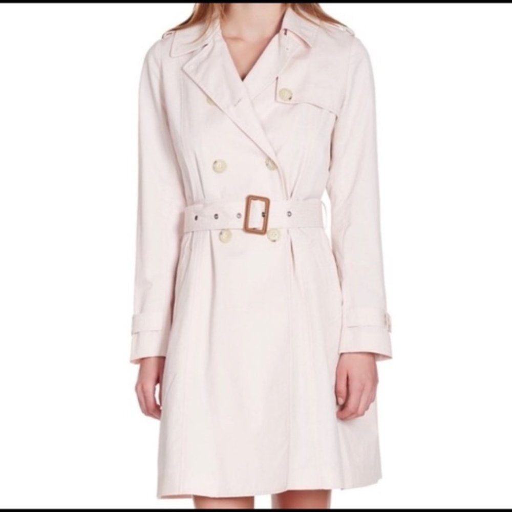 JOIE L Soft Sand Roussanne Trenchcoat Rain Jacket